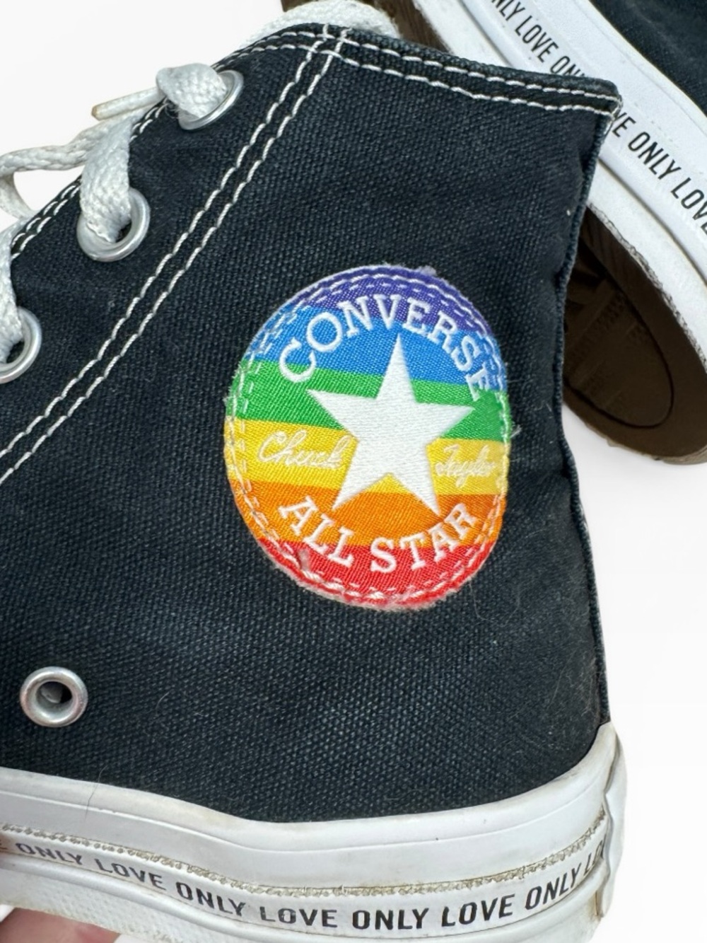 Converse Chuck Taylor All Star Pride Rainbow High Top Sneakers Women’s US 6.5 - Picture 9 of 10